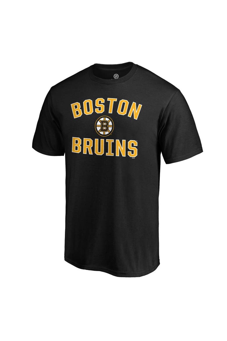 Men's Fanatics Branded Black Boston Bruins Team Victory Arch T-Shirt, Alternate, color, BLACK