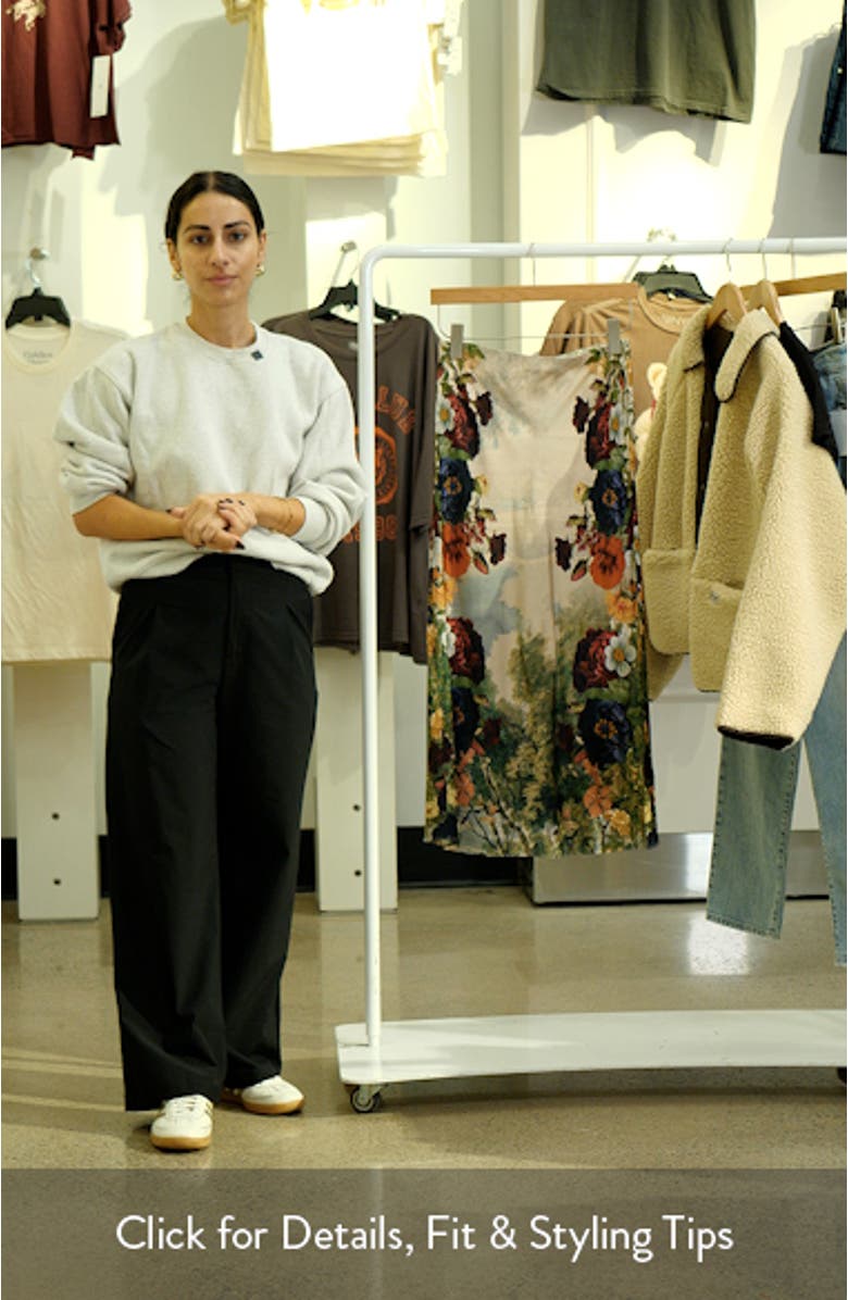 Maeve Floral Print Slip Skirt, sales video thumbnail