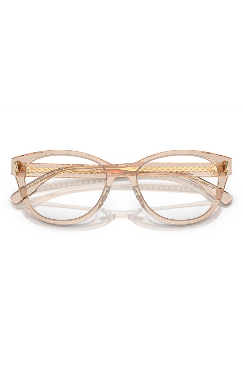 Tory Burch 53mm Pillow Optical Glasses, Alternate, color, 