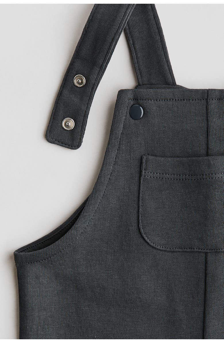 H&M Sweatshirt Dungaree Shorts, Alternate, color, 