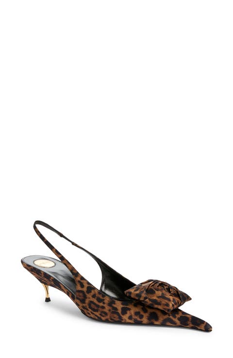 Dakota Kitten Heel Pointy Toe Slingback Pump (Women)