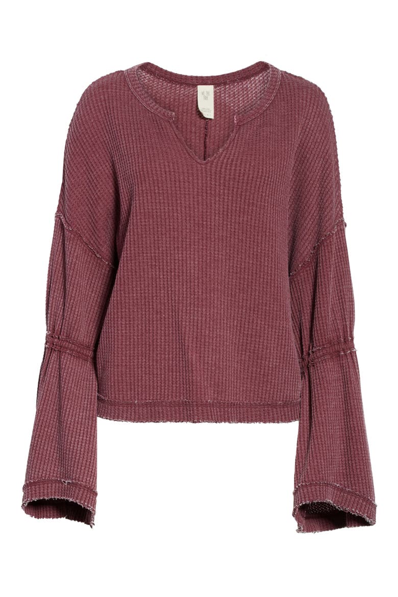 Dahlia Thermal Top, Alternate, color, WINE