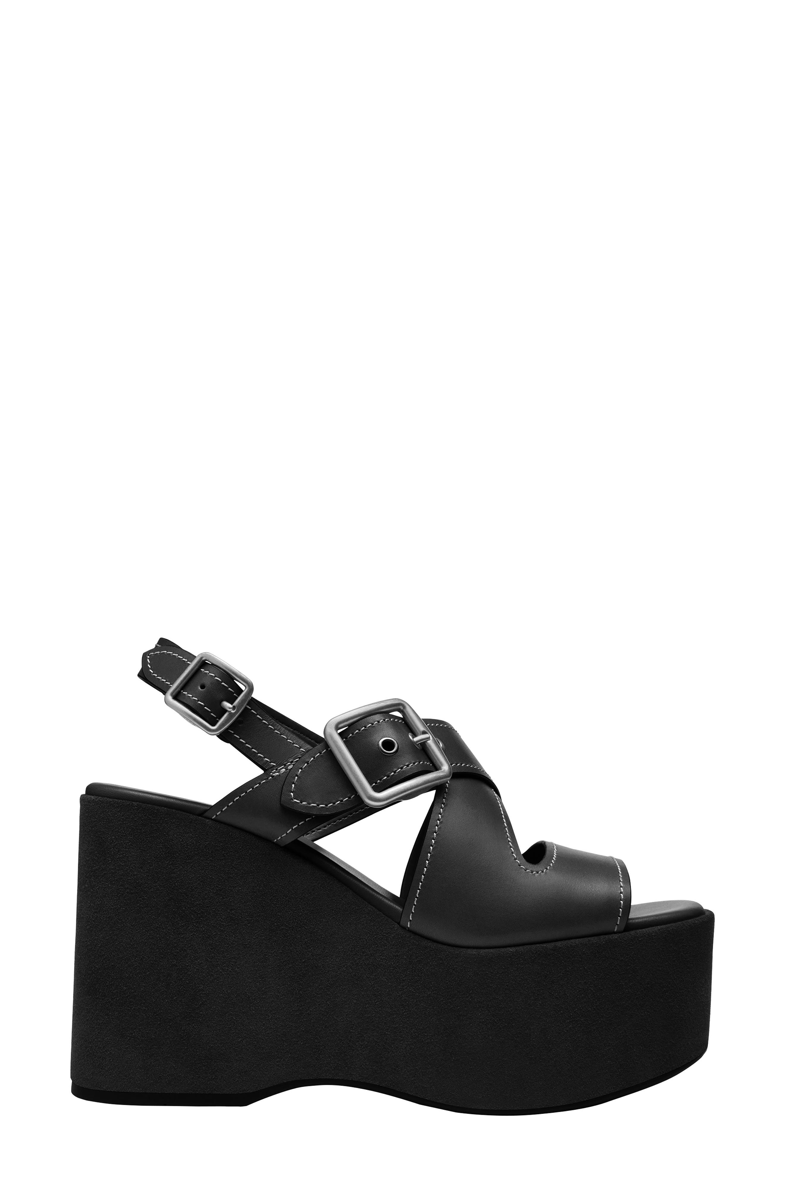 COACH Archival Slingback Platform Wedge Sandal, Alternate, color, 