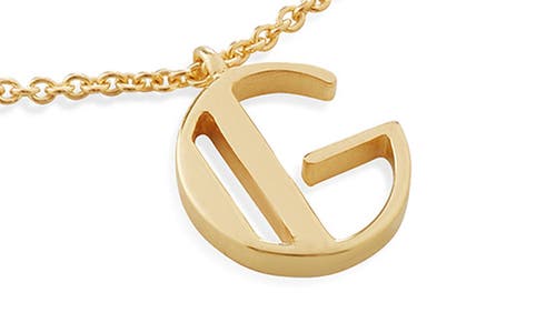 Monica Vinader Initial Pendant Necklace