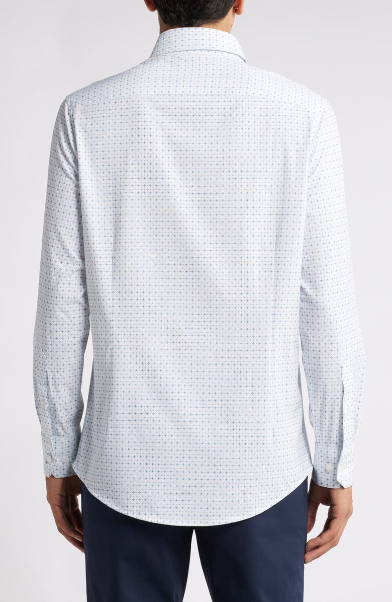 Mizzen+Main Leeward Trim Fit Print Performance Button-Up Shirt, Alternate, color, 