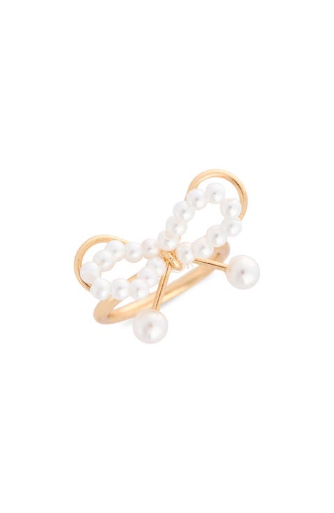 Pretty Faux Pearl Ring