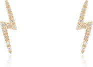 The Lovery Fine Jewelry Diamond Lightning Bolt Stud Earrings