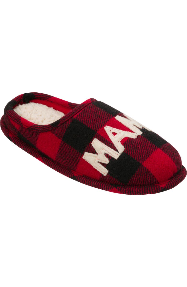 DEARFOAMS Buffalo Check Mama Bear Mom Clog Slipper, Alternate, color,