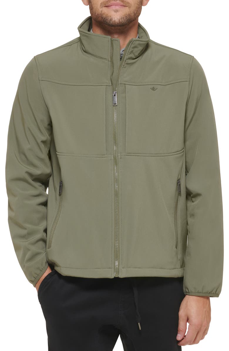 Dockers<sup>®</sup> Water Resistant Soft Shell Jacket, Main, color, Sage