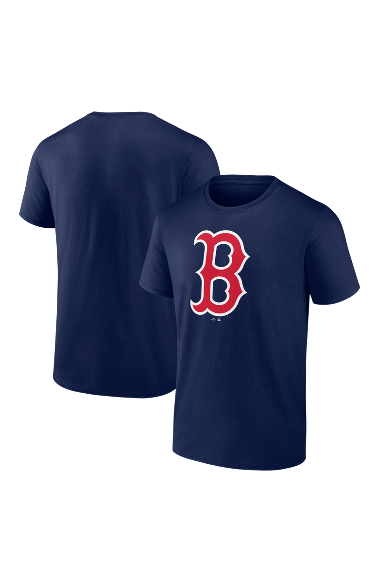 Logo Athletic Men's Logo Athletic Navy Boston Red Sox Official Logo T-Shirt, Main, color, Navy