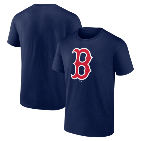 Men's Logo Athletic Navy Boston Red Sox Official Logo T-Shirt
