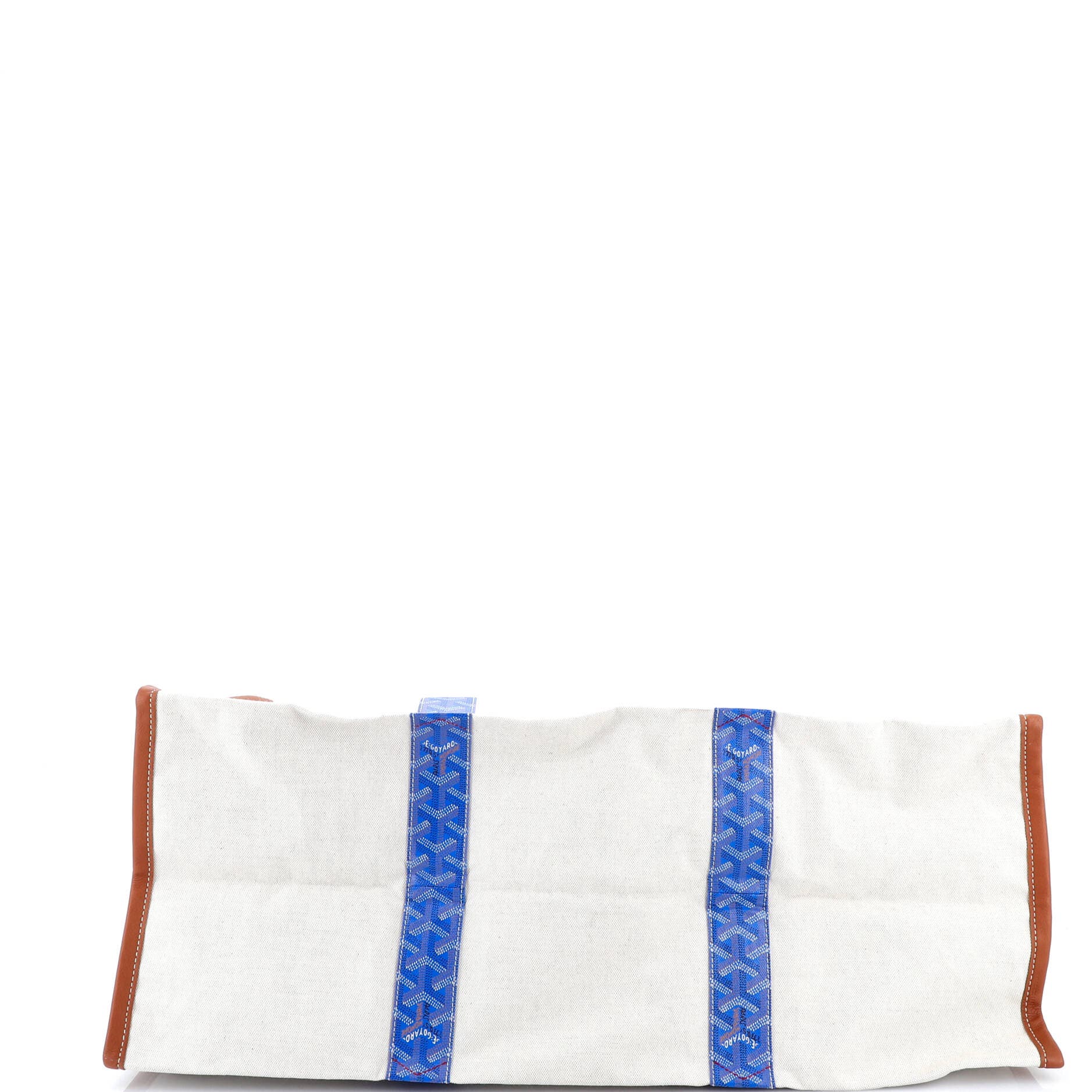 Pre-Owned Goyard Mediterranee Saint-Tropez Reversible Tote Coated Canvas, Alternate, color, Blue