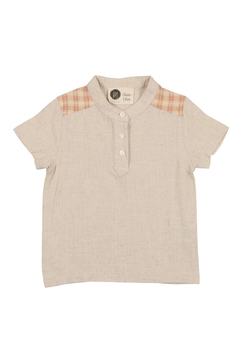 Kids' Slub Cotton Blend Henley, Main, color, PEACH