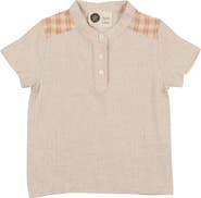 Manière Kids' Slub Cotton Blend Henley