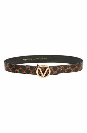VALENTINO BY MARIO VALENTINO Giusy Monogram Logo Buckle Belt