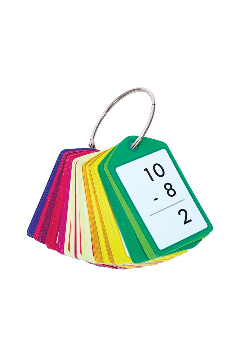 Junior Learning Subtraction Teach Me Tags 168 Educational Flashcards, Alternate, color, Multicolored