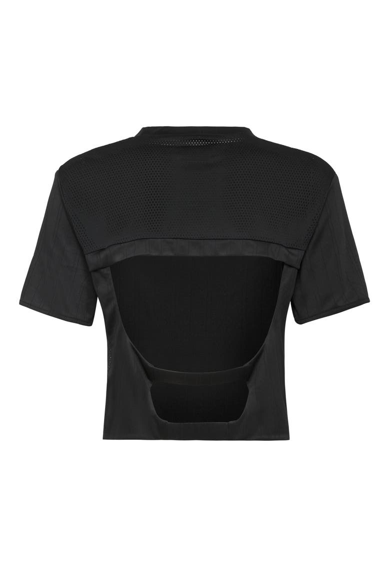 T-Shirt Round Neck Women, Alternate, color, black