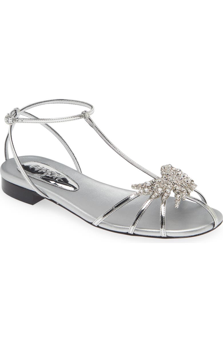 Piferi Maggio Metallic Flat Sandal, Main, color,