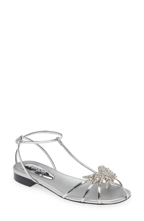 Maggio Metallic Flat Sandal (Women)