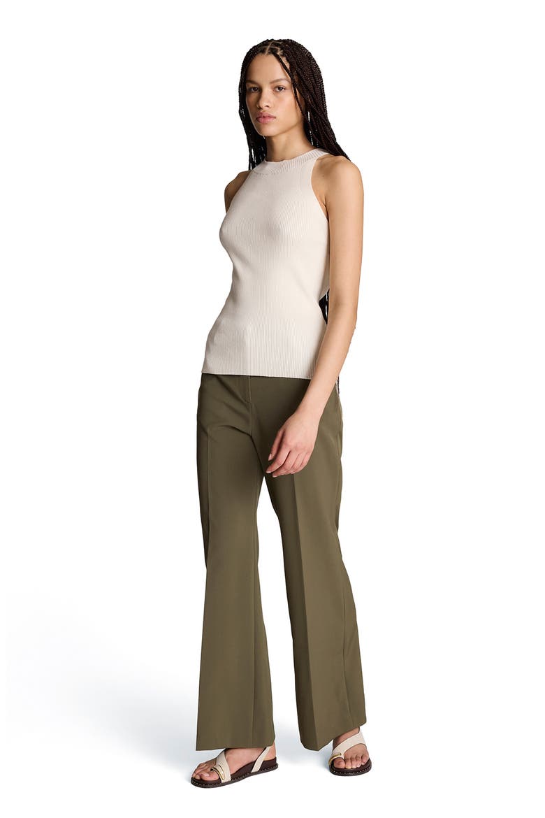 Mid Rise Flare Pants, Alternate, color, TURTLE GREEN