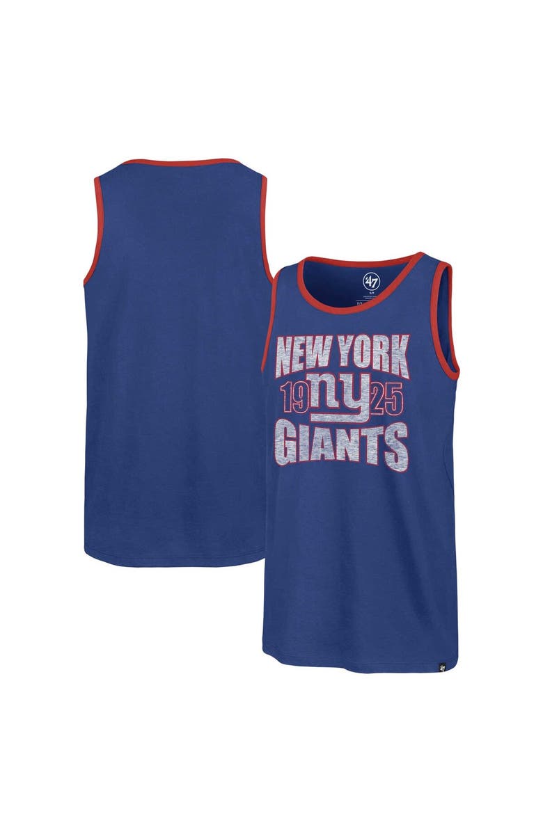 '47 Men's '47 Royal New York Giants Upload Franklin Tank Top, Main, color, Royal