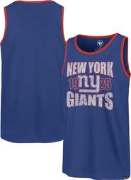 '47 Men's '47 Royal New York Giants Upload Franklin Tank Top