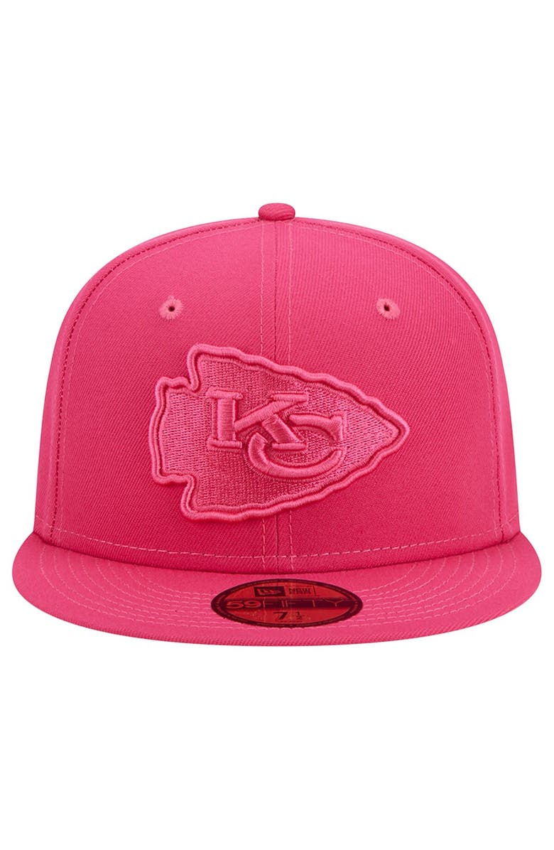 New Era Men's New Era Pink Kansas City Chiefs Color Pack 59FIFTY Fitted Hat, Alternate, color, 