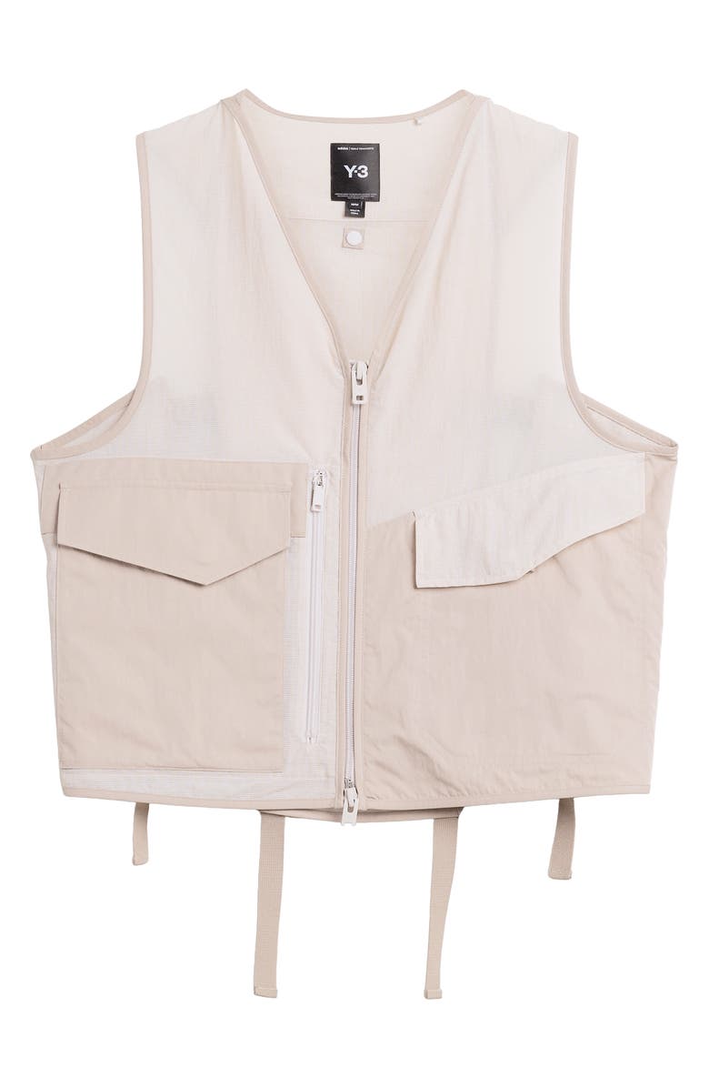 Y-3 Tactical Utility Vest, Alternate, color, Beige/Brown