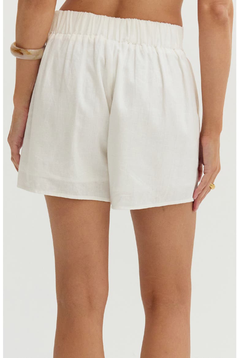 Easy Wear Linen Blend Shorts, Alternate, color, White