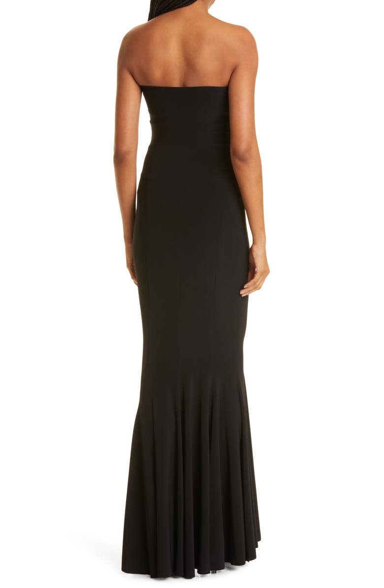 Norma Kamali Strapless Fishtail Gown, Alternate, color,