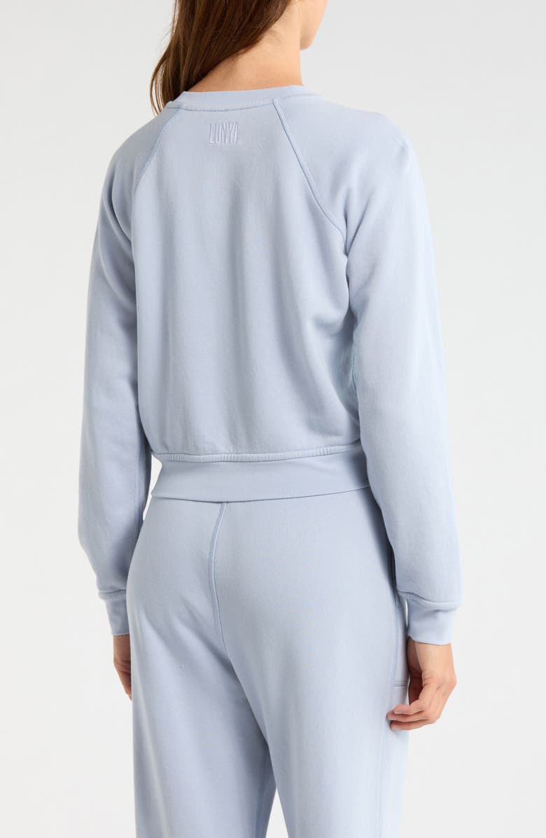 Lunya Silksweats Reversible Sweatshirt, Alternate, color, Welkin Blue