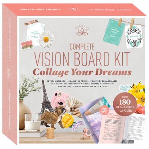 Complete Vision Board Kit, Collage Your Dreams,  Manifestation Set