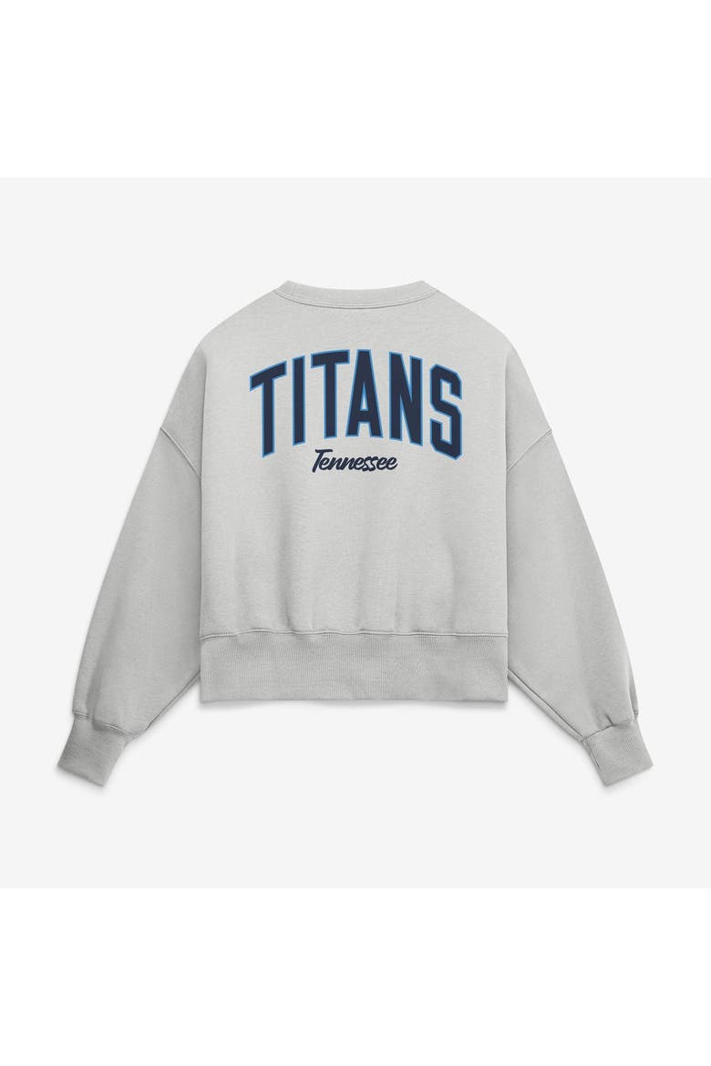Women's Nike  Gray Tennessee Titans Oversized Primetime Phoenix Fleece Sweatshirt, Alternate, color, Gray