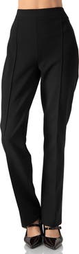 IVONNE Straight Cut Black Pants