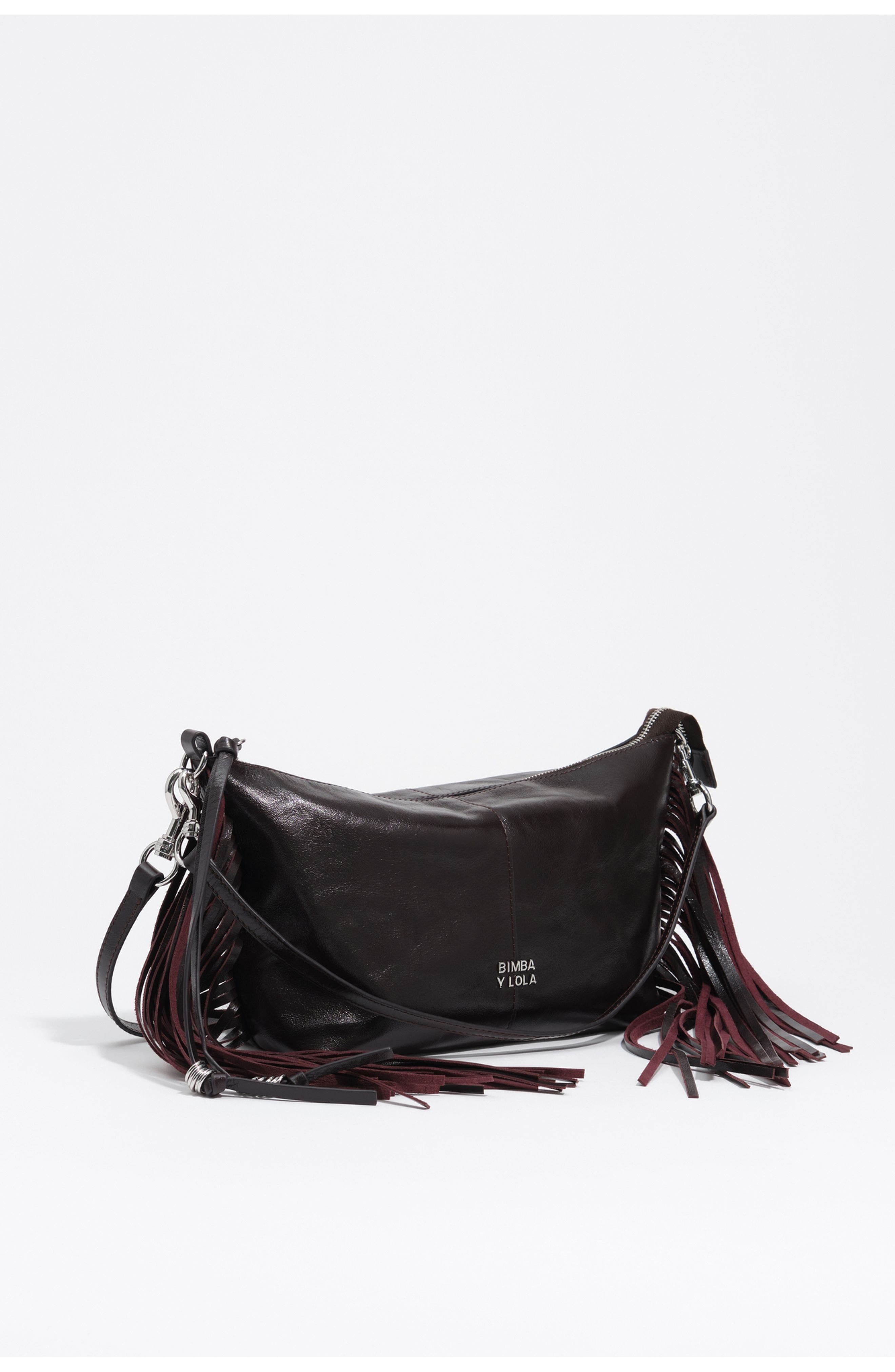 Medium Madrid Leather Bag, Main, color, BURGUNDY