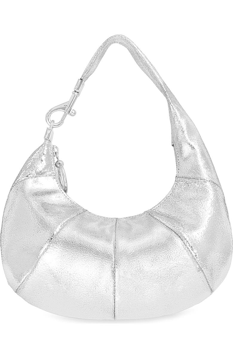 Rebecca Minkoff Mini Croissant Metallic Leather Hobo Bag, Main, color,