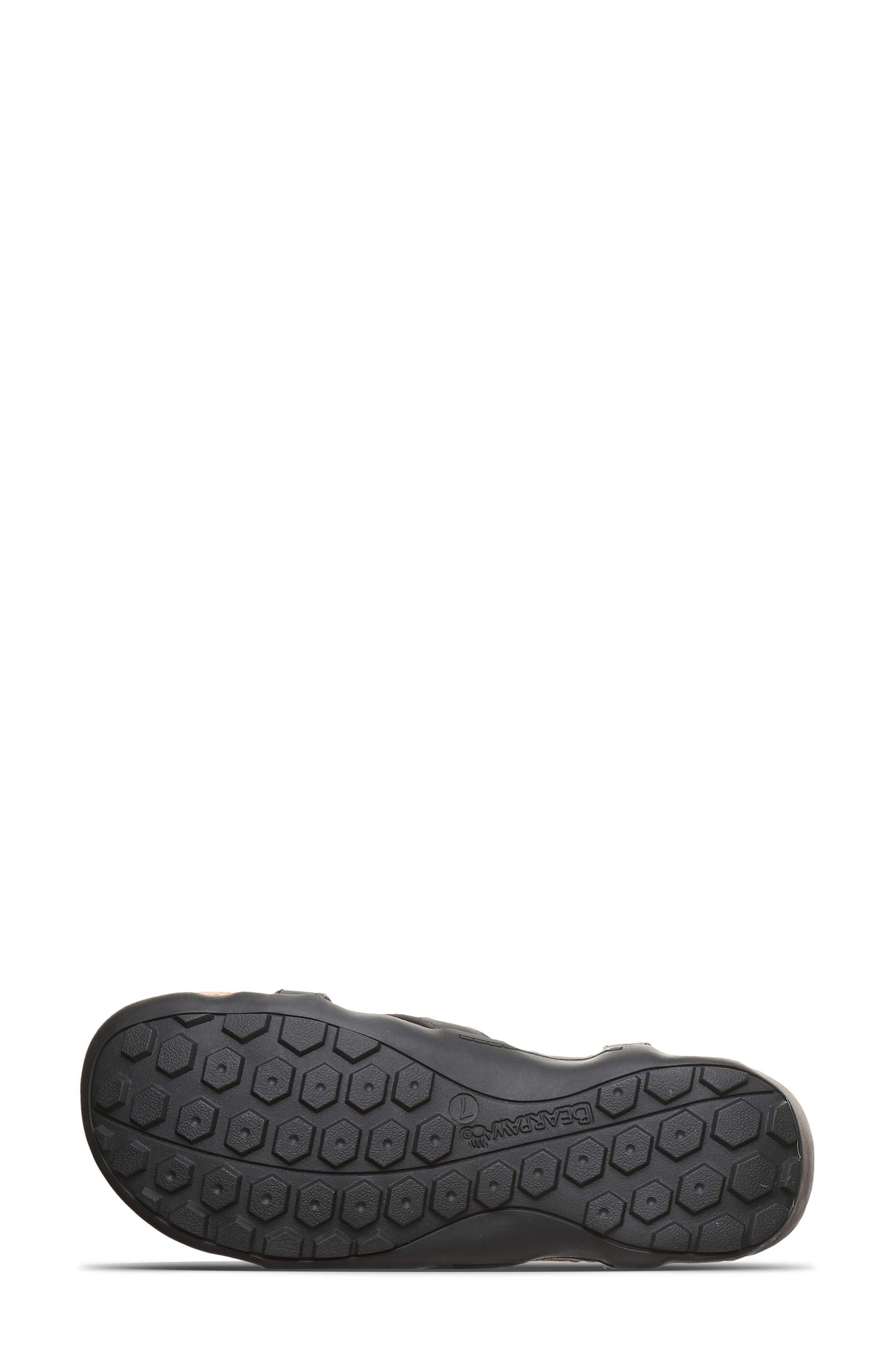 BEARPAW <p>Casita Faux Leather Sandal (Women)</p>, Alternate, color, Black