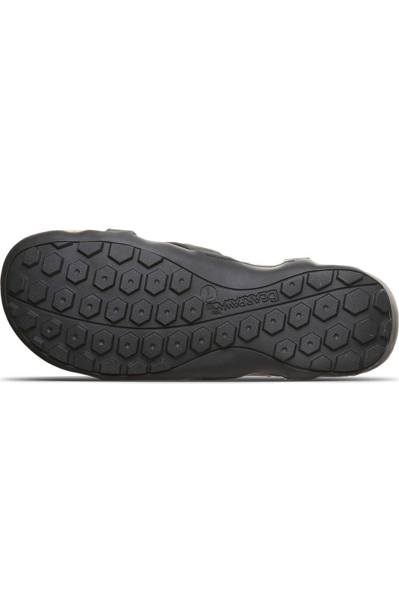 BEARPAW <p>Casita Faux Leather Sandal (Women)</p>, Alternate, color, Black
