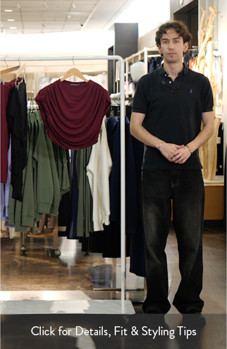Smooth Draped Crop Top, sales video thumbnail
