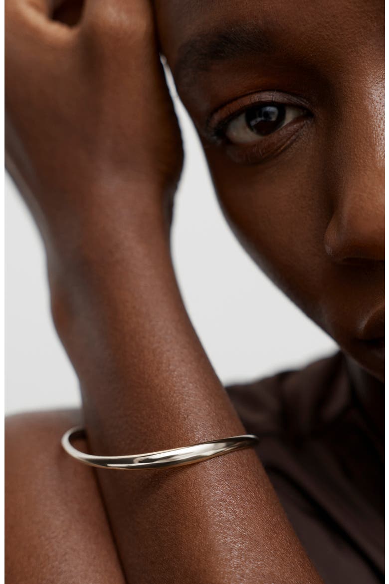 Swirl Bangle, Alternate, color, STERLING SILVER