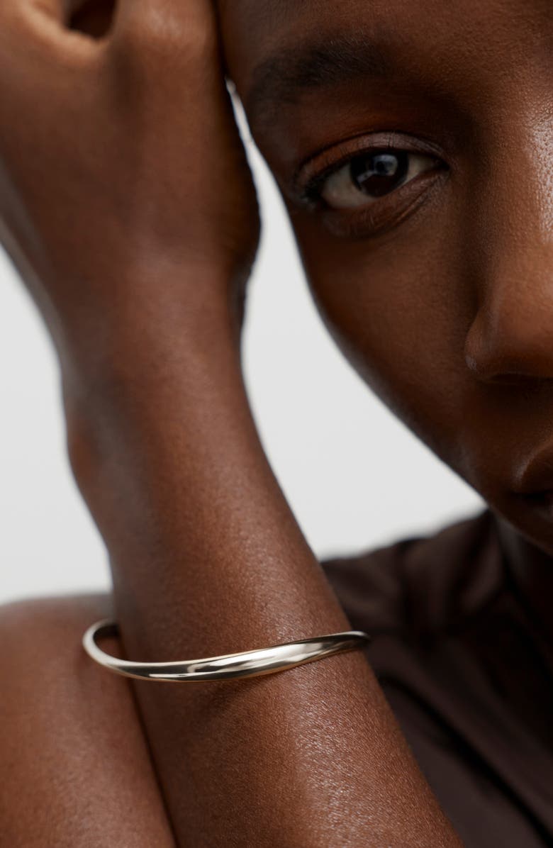 Monica Vinader Swirl Bangle, Alternate, color, Sterling Silver