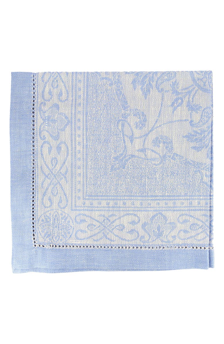 FRENCH HOME Linen Astra Napkins - Set of 6, Alternate, color, Light Blue