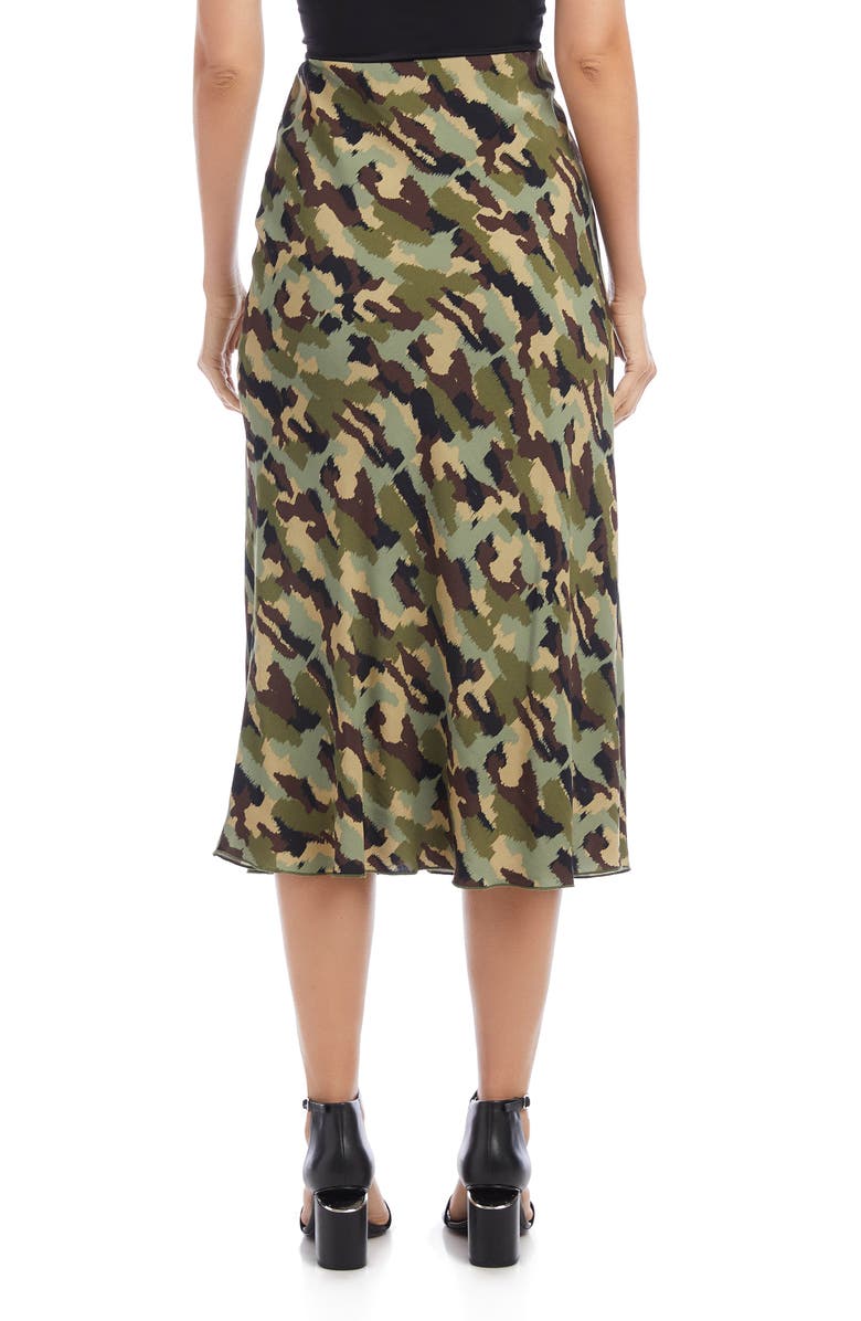Karen Kane Print Bias Cut Midi Skirt, Alternate, color,