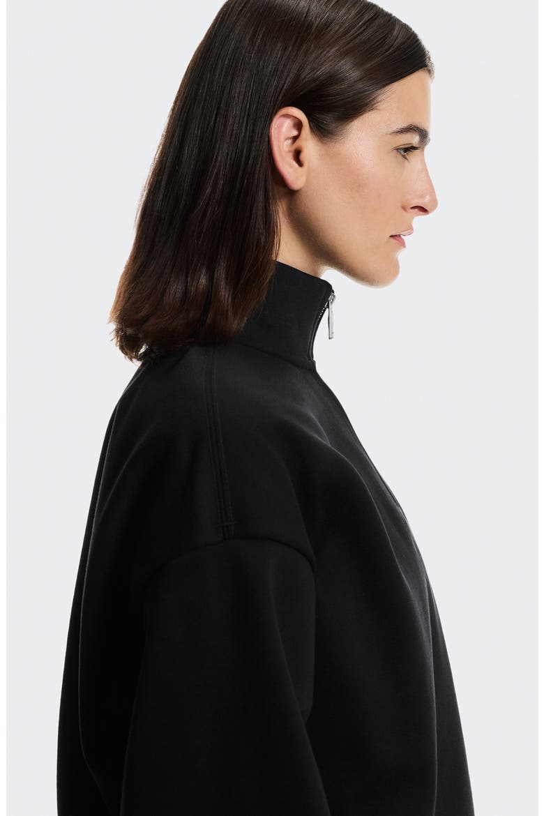 Club Collective Quarter Zip Sweatshirt, Alternate, color, BLACK