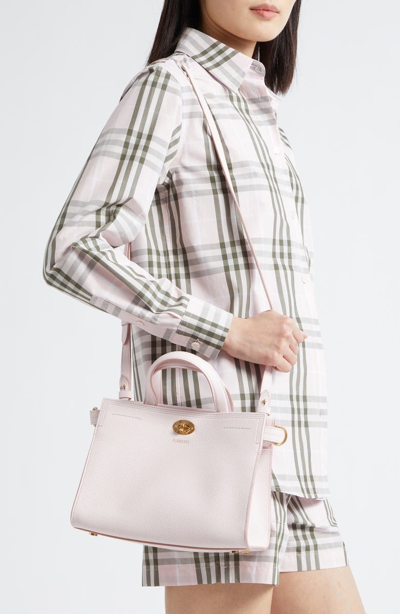 Burberry Cotswolds Leather Tote, Alternate, color, Cameo Pink