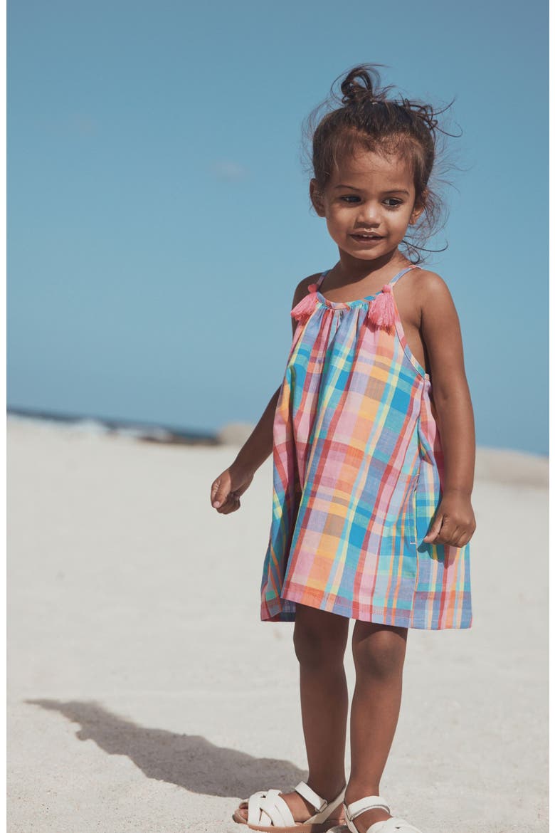 Madras Plaid Playsuit, Alternate, color, MULTI