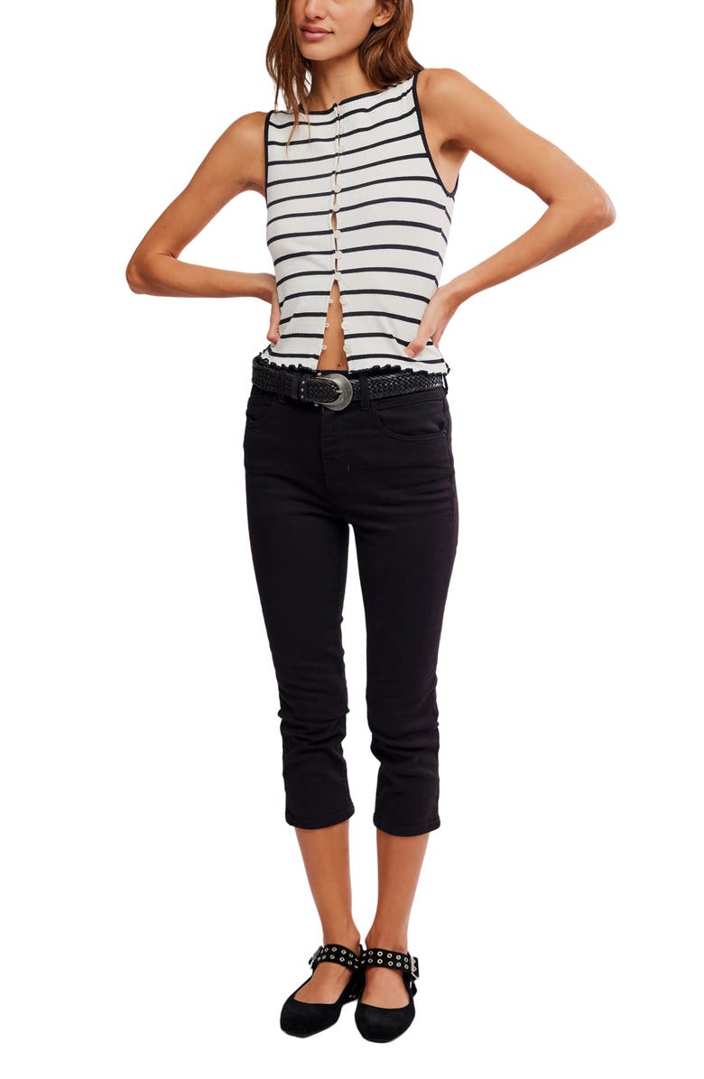 Free People Tilly Stripe Stretch Cotton Rib Tank, Alternate, color, 