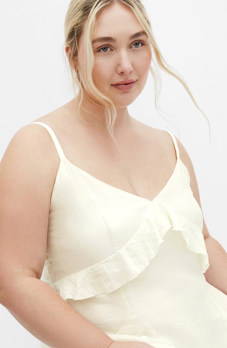 City Chic Clara Maxi Dress, Alternate, color, Butter