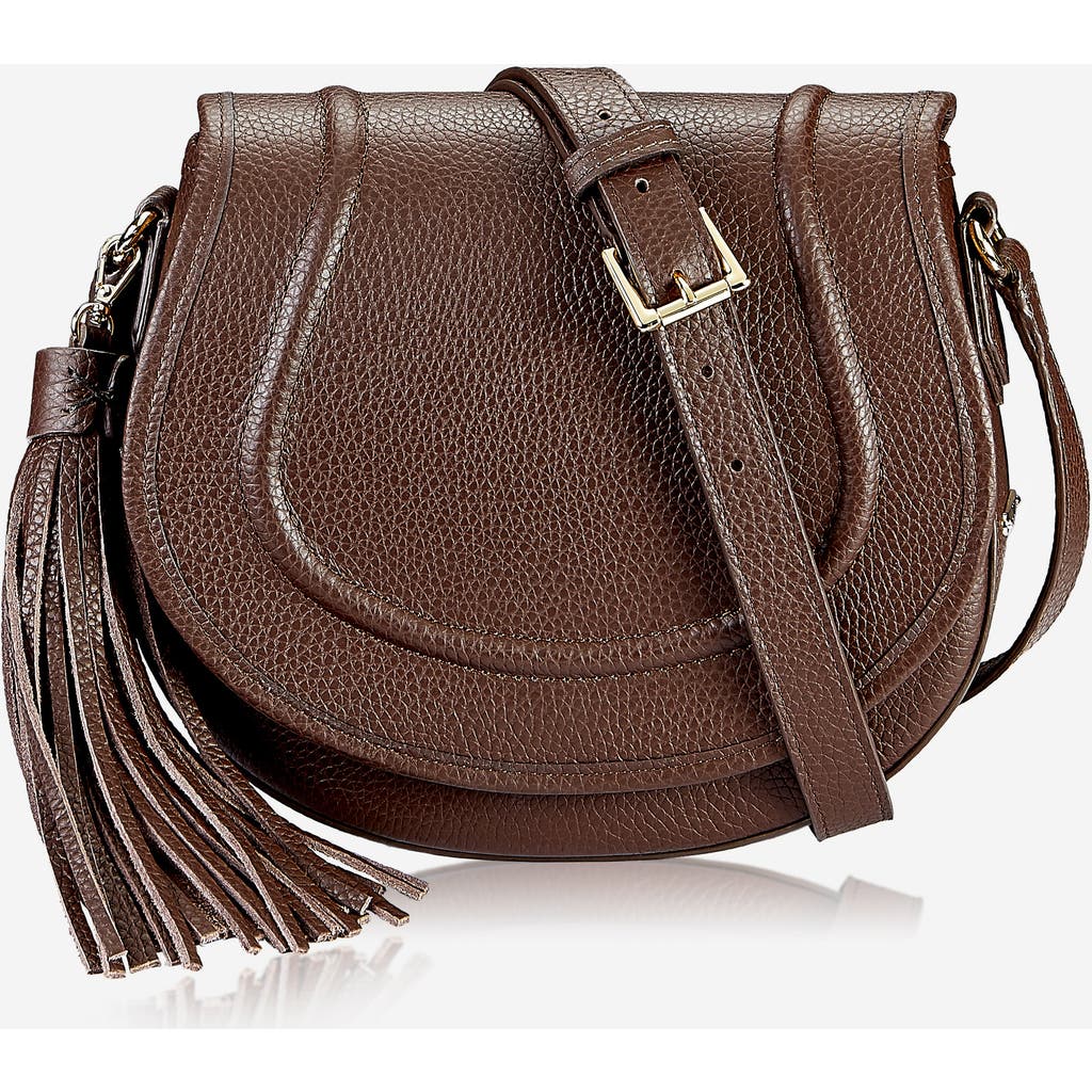 Gigi New York Jenni Saddle Bag In Brown