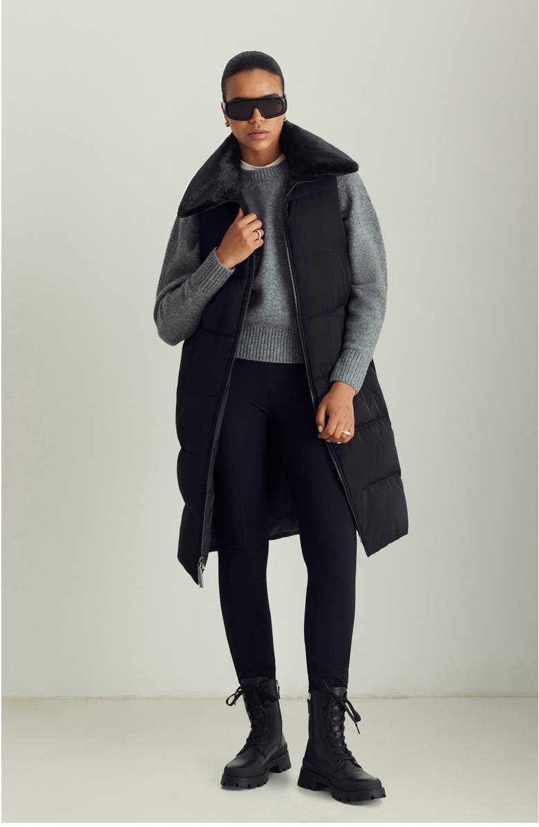 Dawn Levy Miles Vest, Alternate, color, Black